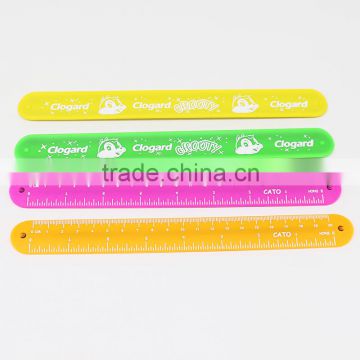 Factory custom silicone slap band rulers