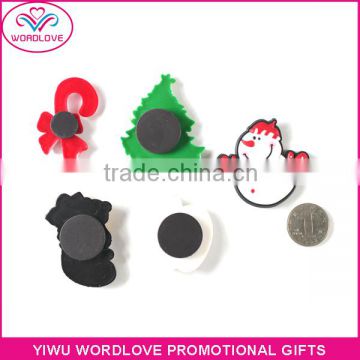 Custom Rubber 3D Soft PVC Christmas Souvenir Fridge Magnet