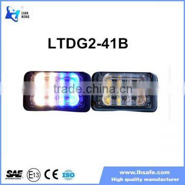 8 LED GRILL LIGHT BEACON EMERGENCY WARNING FLASHING LIGHT 12V/24V LINEAR Warning Strobe Lighthead LTDG2-41B