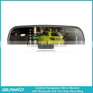 OEM Android system and WIFI car gps rearview mirror