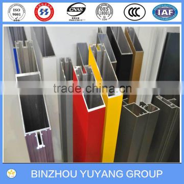 aluminum extrusion 6000 series section for glass curtain wall