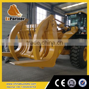 brand new grapple loader Manufacturers, rock grab stone grapple from alibaba.com for SDLG wheel loader