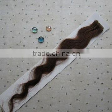remy hair hand tied body wave skin weft