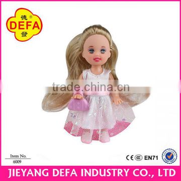 Defa Lucy 4inch min plastic dolls with loverly dog american doll 4 inch girl dolls
