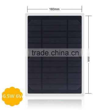 6.5W mono crystalline PET lamination solar panel