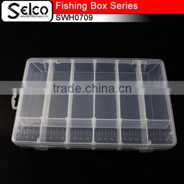 SWH0709 Transparent plastic fishing tackle box