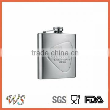 WSJJYY058 4 oz stainless steel hip flask
