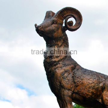 bronze foundry Life Size garden sheep sculpture metal for sale