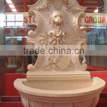 Natural Yellow sandstone Wall fountain
