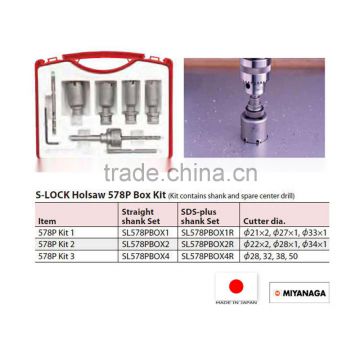 Sharpness and Functional hammer drill 32mm core drill with various sizes made in Japan