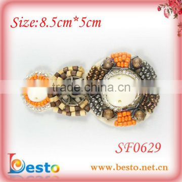 SF0629 Hot selling fancy ladies colorful long bead sandal shoe accessory