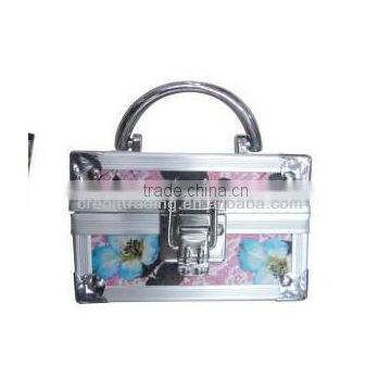 2015 hot sell Aluminum blue Cosmetic Case