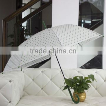 White Straight PVC Umbrella