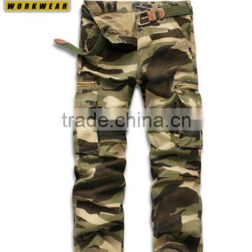 Army Ripstop Camouflage Working pants with multi pocket