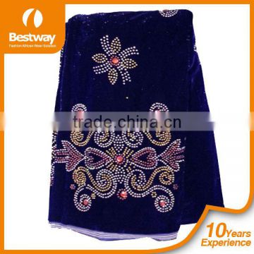 fashion wholesale price african velvet lace,embroidered velvet fabric,evening dresses models velvet