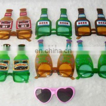 Party carnival beer bottle funny glasses MPG-0054