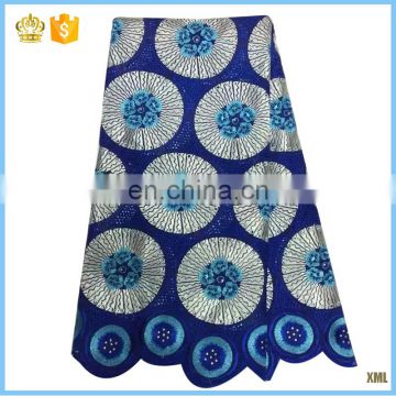 2016 Latest cotton swiss lace with stones M16033121