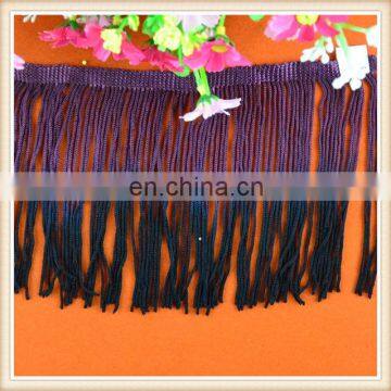 Manufacturer Custom Size Colorful Mini Wholesale Fringe Trim handag Decorative long Fringe trim for garment