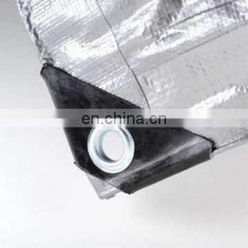 Reinforced UV-resistant silver PE fabric tarapulin
