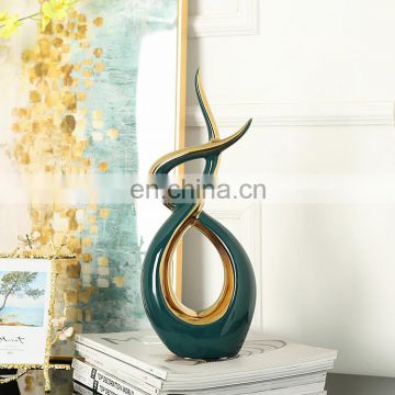 Luxury craft gift modern home creative golden ornaments for hotel office