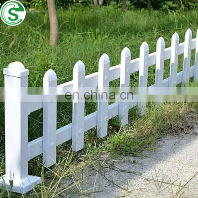 PVC plastic white picket fence for garden