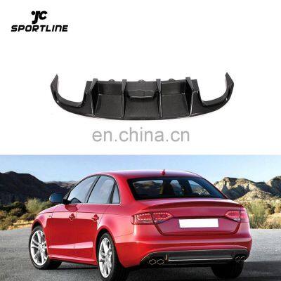 Carbon Fiber S4 Rear Valance Lip for Audi S4 B8 A4 Sline Sport Sedan 4-Door 2008- 2012