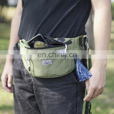 Belt Pouch with Pockets for Phone, Poop Dispenser pack put poop bag , earphone and snacks pack convenience and daily