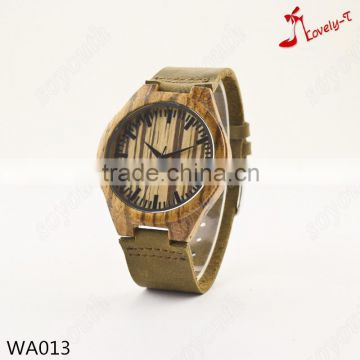 Japanese Movement Zebra Wood watch wrist watches