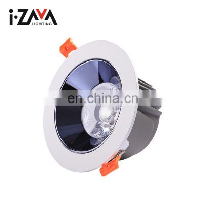 High Quality Smd White Aluminum Ceiling Recessed Mounted  COB 90MM Cut-out 12W 15W Led Downlight