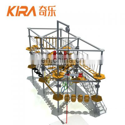 Outdoor Adventure Climbing Rope Course Playground Equipment Kids/Adult Rope Obstacle Course