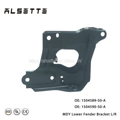 Alsette Auto Parts OEM Style Front Bumper Fender Bracket AS-MDY-1004 for Tesla Model Y 1504589-S0-A 1504590-S0-A