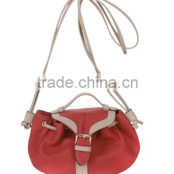 Red color leather hand/ladies red color handbags/European new style ladies handbags