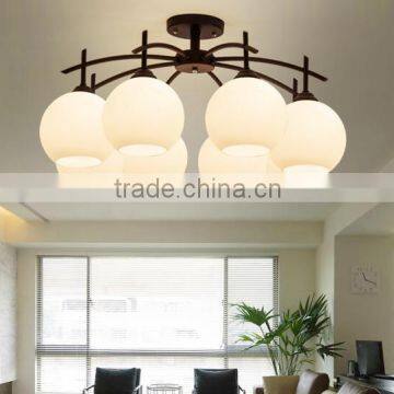 2016 new wrought iron candle chandelier lighting ZH-6048