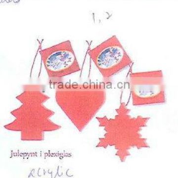 promotional acrylic colored large outdoor tree ornaments