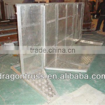 aluminium portable and removable crowded barricade