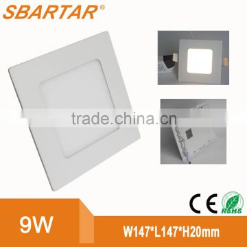 2015 hot wholesale led square panel light 9W