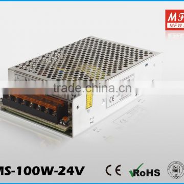 china supplier matel case single output ac to dc power supply 24v 100w