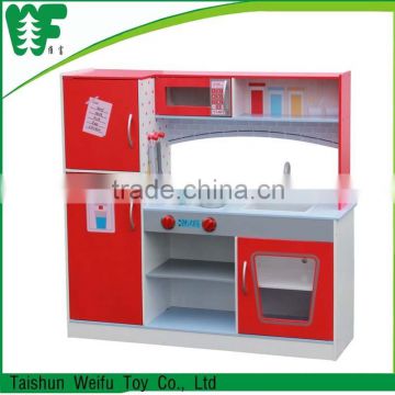 High quality cheap custom kid toy wooden kitchen