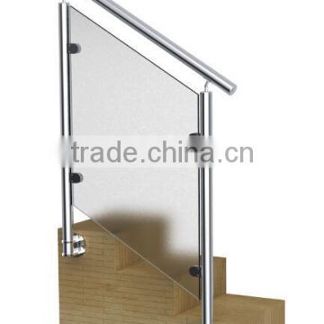 stainless steel side mount railing post balcony glass railing