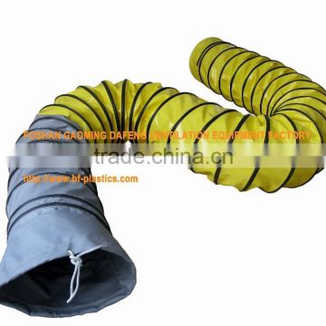 pvc coated and fiberglass heat resistant flexible duct hose