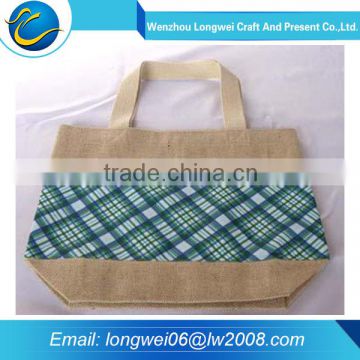 Environmental protection reclycled newest fashion style 100% natural jute bag
