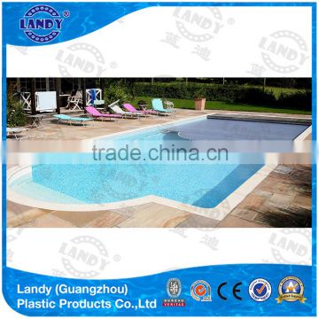 PC swimming pool cover with motor