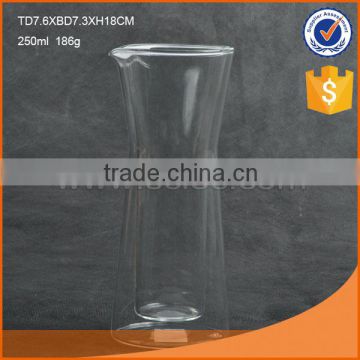 Wholesale high quality double glass cup with reasonable price