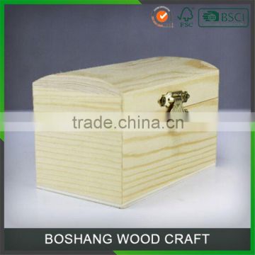 Natural Round Wood Box