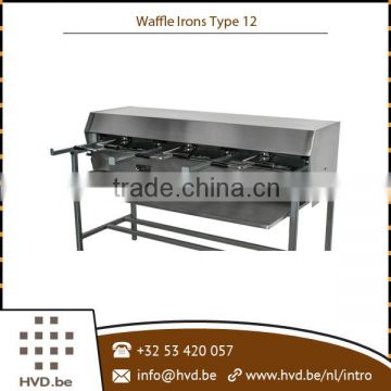 Faster Performance of Waffle Making Machine Type 12 with Three Large Baking Plate for Sale