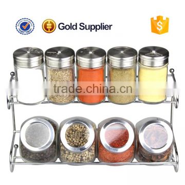 2016 hot sale glass seasoning jar display racks kitchen accessory                        
                                                Quality Choice