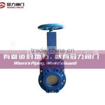 Bi-directional non risong stem knife gate valve 2PC