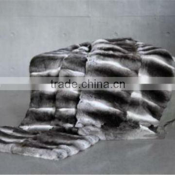 Factory Direct Sale Luxurious Genuine Chinchilla Fur Rex Rabbit Fur Pelts for Vest