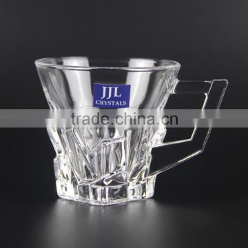 JJL CRYSTAL MUG JJL-2405-2 WATER TUMBLER MILK TEA COFFEE CUP DRINKING GLASS JUICE HIGH QUALITY