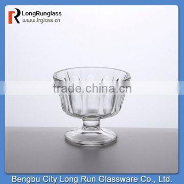 LongRun 137ml 2015 selling fast Ice Cream dessert Glass bowl with stand wholesale